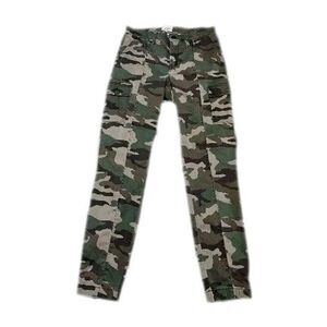 J.CREW Women's Camouflage High Rise Straight Leg Cargo Pants Size 26"